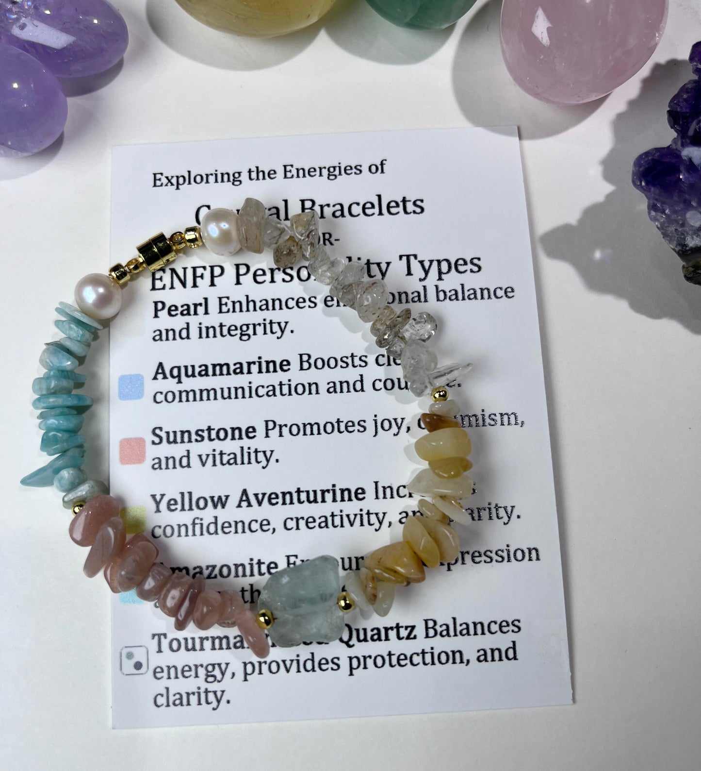 MBTI Crystal Energy Bracelet