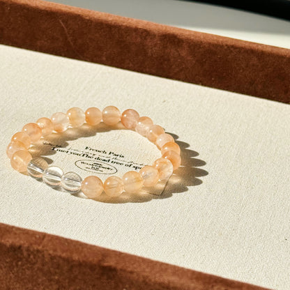 Rabbit Hair Crystal & Clear Quartz Bracelet - Embrace the Magic of Nature's Finest Energies