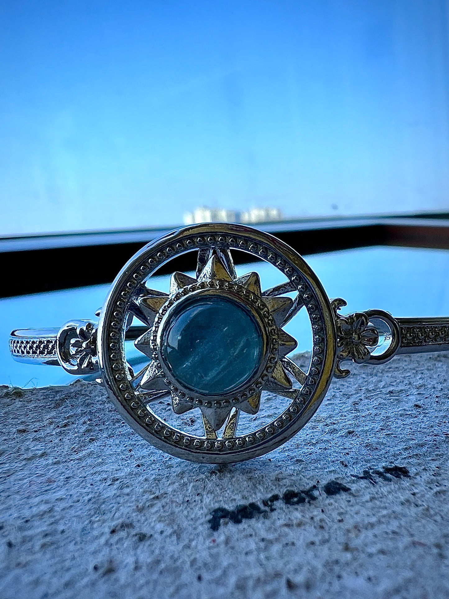 Aquamarine Adjustable Bracelet - Embrace the Sea's Serenity, Boost Courage and Communication, Nourish Your Skin with Adjustable Elegance