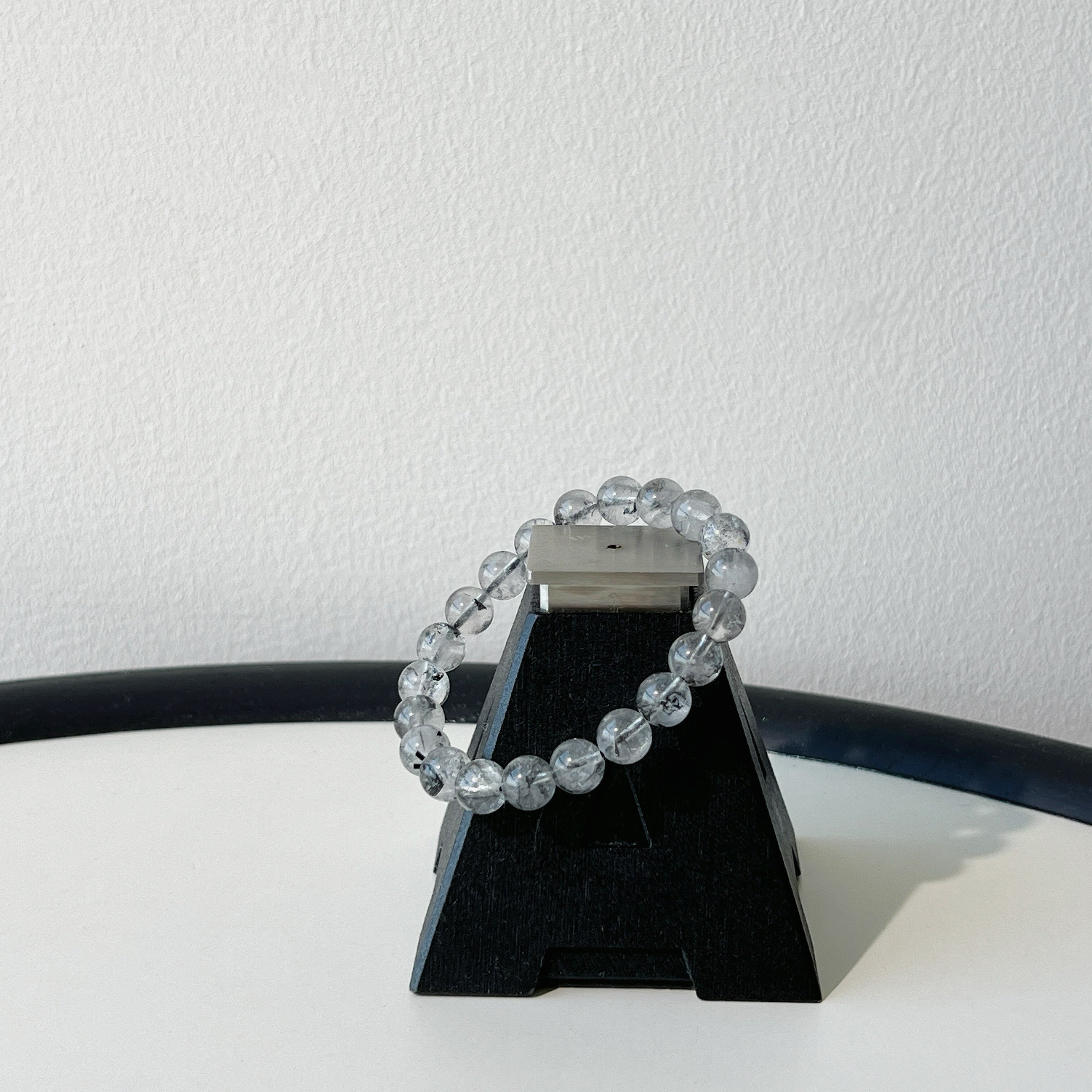 Herkimer Diamond Bracelet Unisex Natural Beads Beaded Stretchy Size Fits Most Handmade Lisajoy Sachs Reiki hot Meditation Prayer Crystal Beads