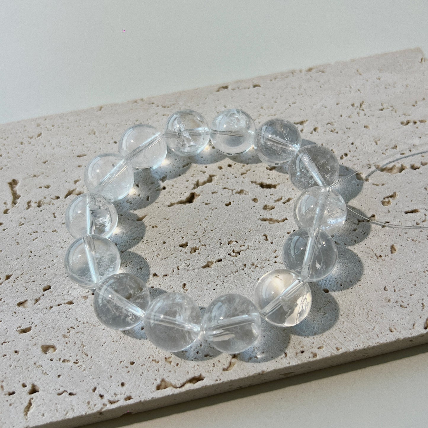 Pure Elegance Clear Quartz Bracelet - Empower Your Aura with Clear Crystal Energy and Timeless Style