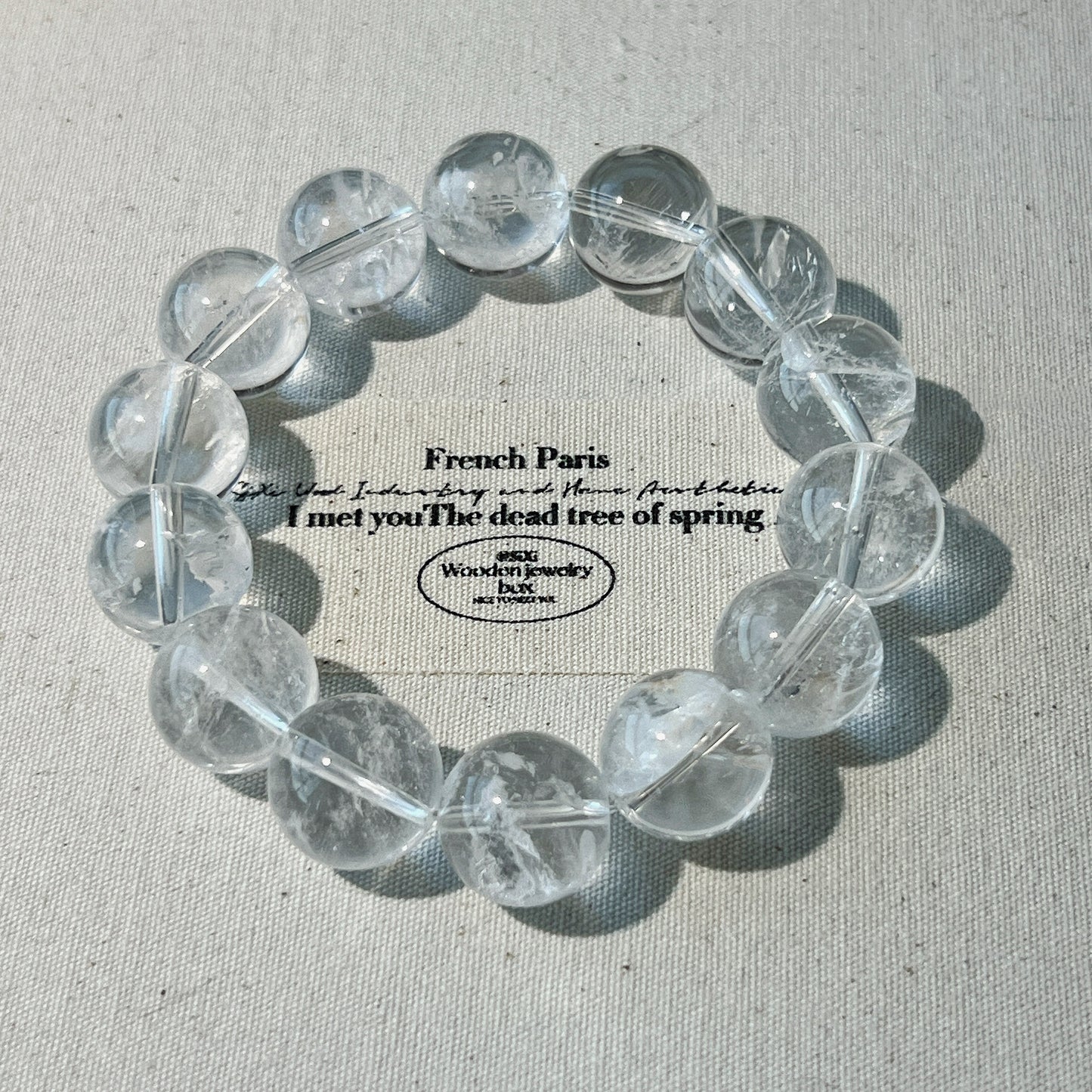 Pure Elegance Clear Quartz Bracelet - Empower Your Aura with Clear Crystal Energy and Timeless Style