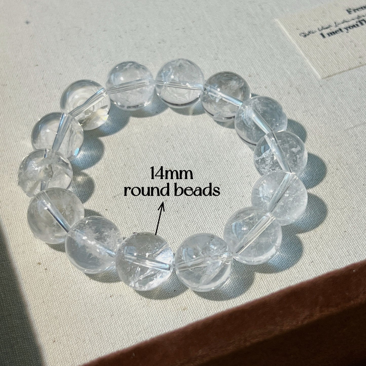 Pure Elegance Clear Quartz Bracelet - Empower Your Aura with Clear Crystal Energy and Timeless Style