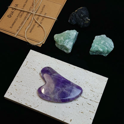 Natural Crystal Gua Sha Set