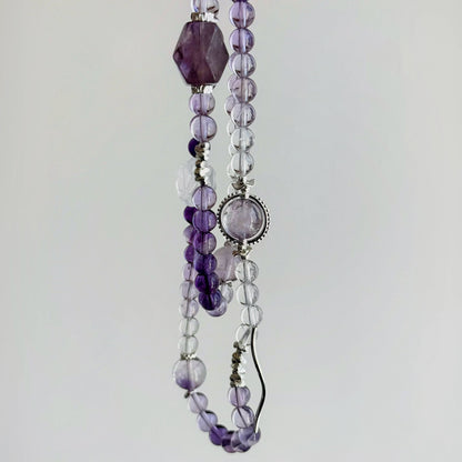 Violet Nebula Whispers Bracelet - Amplify Career Success, Inner Peace, and Spiritual Insight with the Enchanting Amethyst