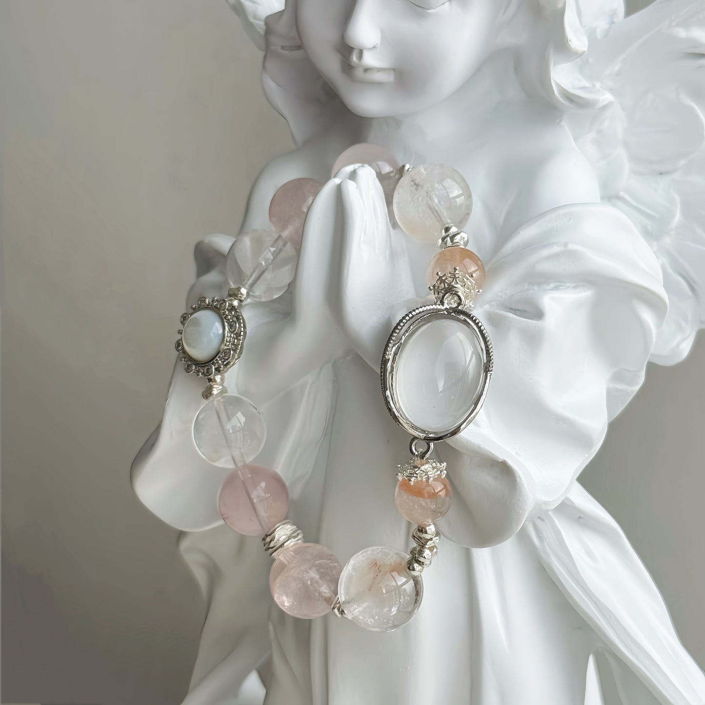 Ode to the Sky: Cloudline Crystal Bracelet - Capturing the Serenity and Purity of the Horizon