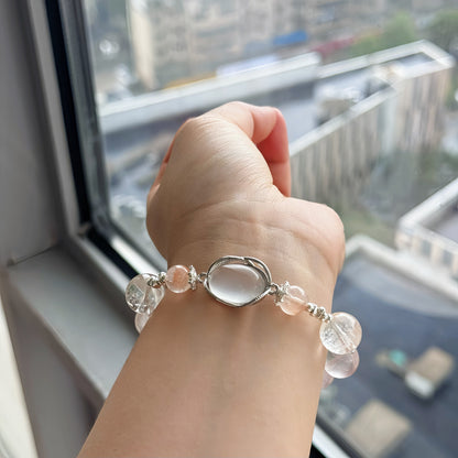 Ode to the Sky: Cloudline Crystal Bracelet - Capturing the Serenity and Purity of the Horizon