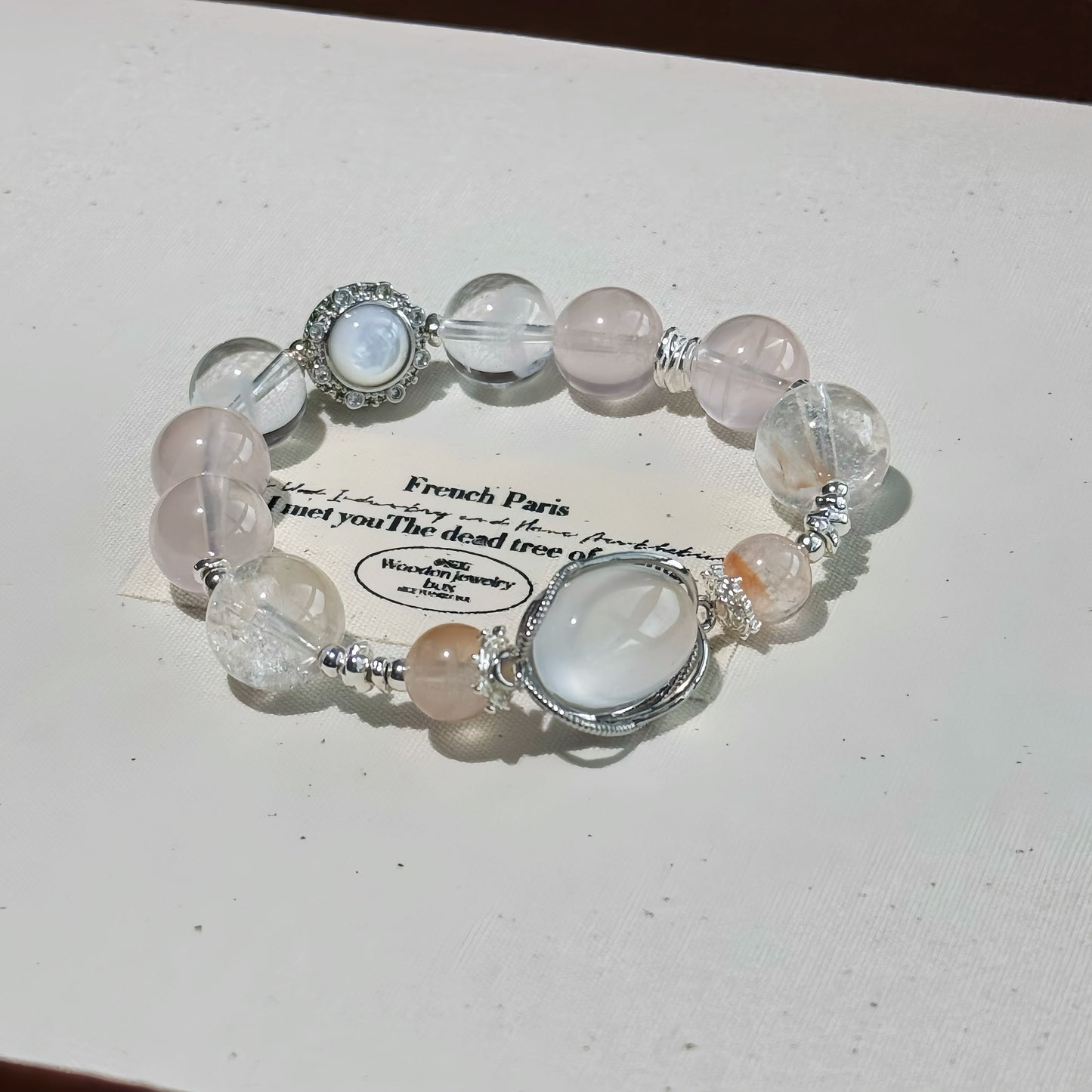 Ode to the Sky: Cloudline Crystal Bracelet - Capturing the Serenity and Purity of the Horizon