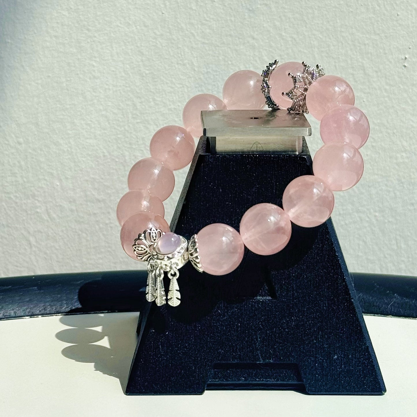 Grapefruit Rose Quartz Bracelet - Fresh & Energizing Crystal Wear