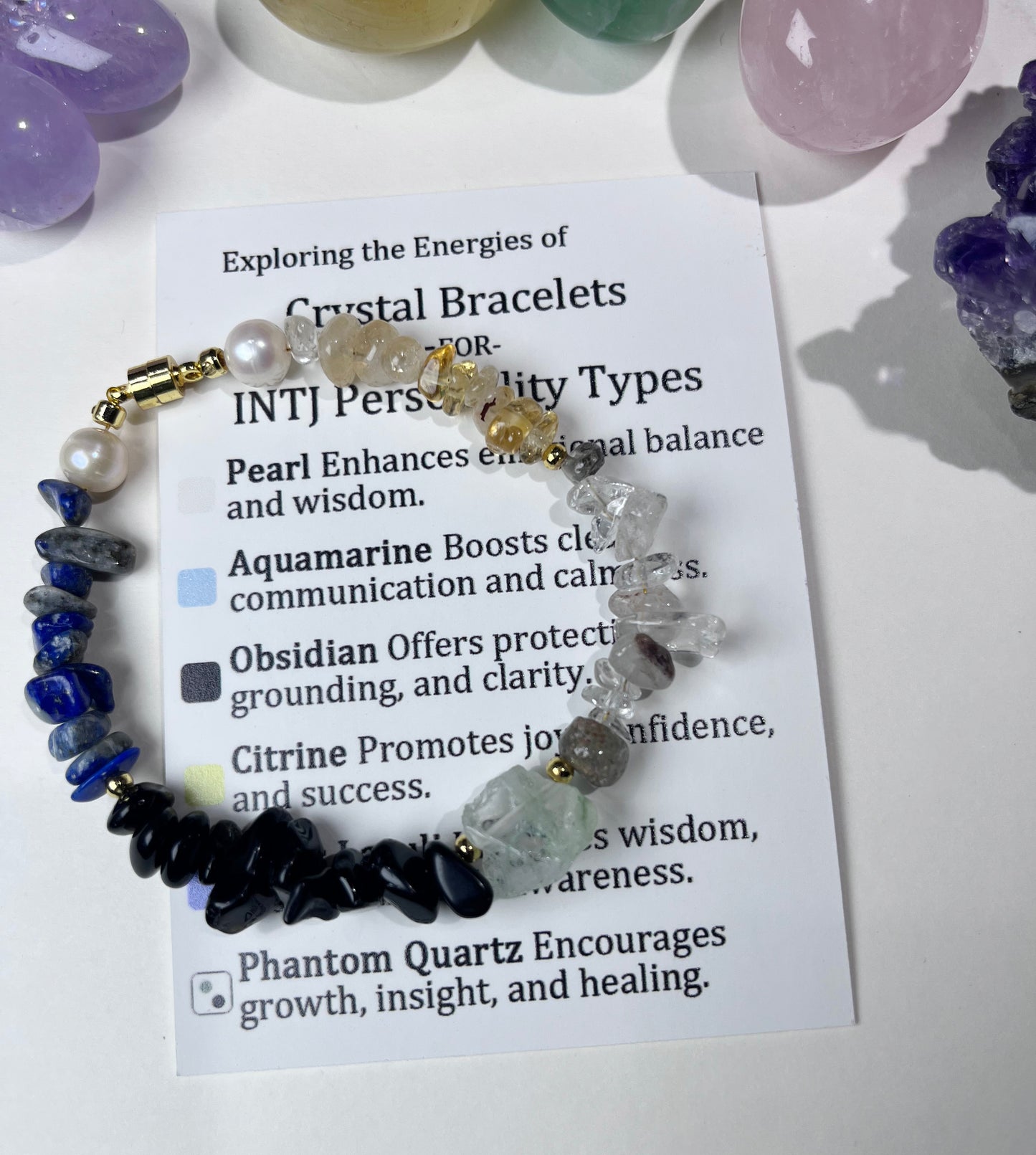 MBTI Crystal Energy Bracelet